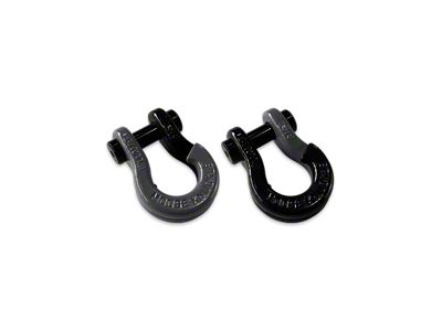 Moose Knuckle Offroad Jowl Split Recovery Shackle 5/8 Combo; Gun Gray and Black Hole