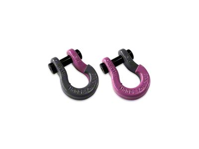 Moose Knuckle Offroad Jowl Split Recovery Shackle 5/8 Combo; Gun Gray and Pretty Pink