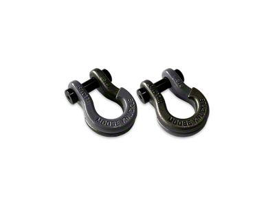 Moose Knuckle Offroad Jowl Split Recovery Shackle 5/8 Combo; Gun Gray and Raw Dog