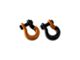 Moose Knuckle Offroad Jowl Split Recovery Shackle 5/8 Combo; Obscene Orange and Black Hole