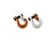 Moose Knuckle Offroad Jowl Split Recovery Shackle 5/8 Combo; Obscene Orange and Pure White