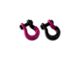 Moose Knuckle Offroad Jowl Split Recovery Shackle 5/8 Combo; Pogo Pink and Black Hole