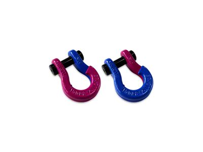 Moose Knuckle Offroad Jowl Split Recovery Shackle 5/8 Combo; Pogo Pink and Blue Balls