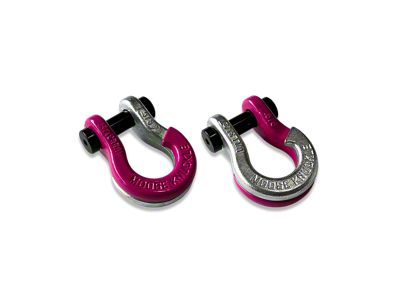 Moose Knuckle Offroad Jowl Split Recovery Shackle 5/8 Combo; Pogo Pink and Nice Gal