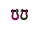 Moose Knuckle Offroad Jowl Split Recovery Shackle 5/8 Combo; Pogo Pink and Raw Dog