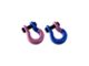 Moose Knuckle Offroad Jowl Split Recovery Shackle 5/8 Combo; Pretty Pink and Blue Balls
