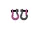 Moose Knuckle Offroad Jowl Split Recovery Shackle 5/8 Combo; Pretty Pink and Gun Gray