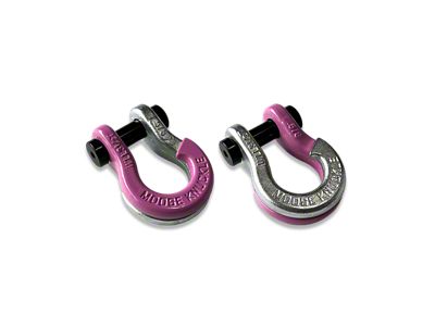 Moose Knuckle Offroad Jowl Split Recovery Shackle 5/8 Combo; Pretty Pink and Nice Gal