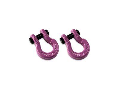 Moose Knuckle Offroad Jowl Split Recovery Shackle 5/8 Combo; Pretty Pink and Pretty Pink