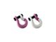 Moose Knuckle Offroad Jowl Split Recovery Shackle 5/8 Combo; Pretty Pink and Pure White