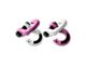 Moose Knuckle Offroad Jowl Split Recovery Shackle 5/8 Combo; Pretty Pink and Pure White