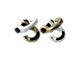 Moose Knuckle Offroad Jowl Split Recovery Shackle 5/8 Combo; Pure White and Brass Knuckle