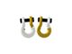 Moose Knuckle Offroad Jowl Split Recovery Shackle 5/8 Combo; Pure White and Detonator Yellow