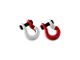 Moose Knuckle Offroad Jowl Split Recovery Shackle 5/8 Combo; Pure White and Flame Red