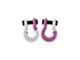 Moose Knuckle Offroad Jowl Split Recovery Shackle 5/8 Combo; Pure White and Pretty Pink