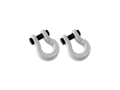 Moose Knuckle Offroad Jowl Split Recovery Shackle 5/8 Combo; Pure White and Pure White