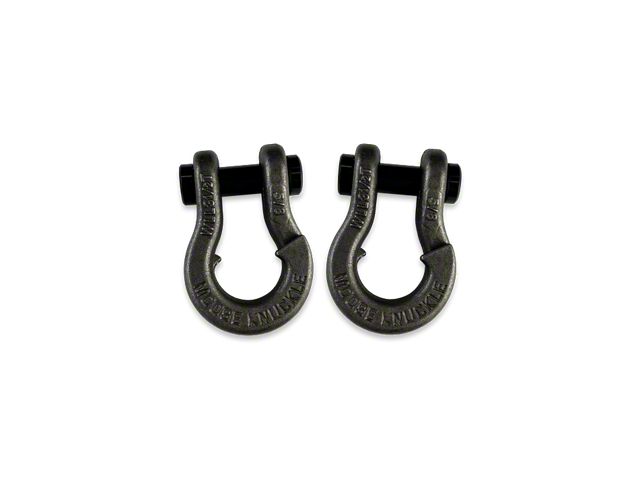 Moose Knuckle Offroad Jowl Split Recovery Shackle 5/8 Combo; Raw Dog and Raw Dog