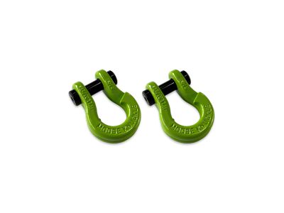Moose Knuckle Offroad Jowl Split Recovery Shackle 5/8 Combo; Sublime Green and Sublime Green