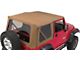 Complete Soft Top with Clear Windows; Spice Denim (97-06 Jeep Wrangler TJ w/ Half Doors, Excluding Unlimited)