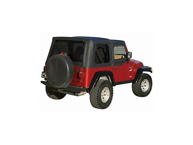 Premium Replacement Soft Top with Tinted Windows; Black Diamond (97-06 Jeep Wrangler TJ w/ Half Doors, Excluding Unlimited)
