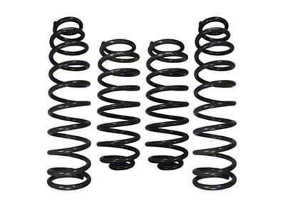 RSO Suspension 2.50-Inch Front and Rear Lift Coil Springs; Black (18-24 Jeep Wrangler JL 2-Door)