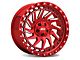 ATW Off-Road Wheels Culebra Candy Red with Milled Spokes Wheel; 17x9 (18-24 Jeep Wrangler JL)