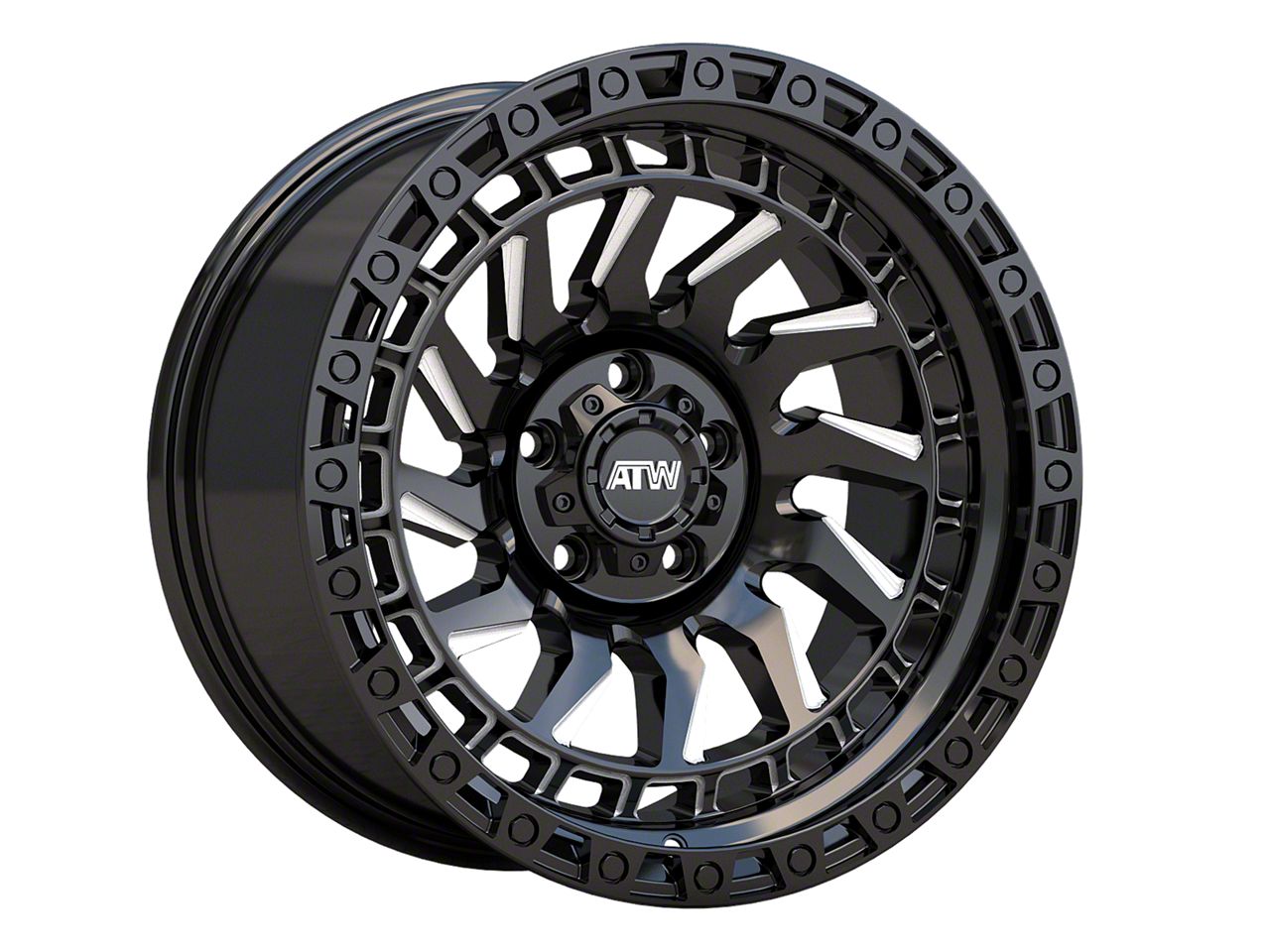 ATW OffRoad Wheels Jeep Gladiator Culebra Gloss Black with Milled