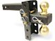 MotoFab 2-Inch Receiver Hitch Adjustable Ball Mount with 2 and 2-5/16-Inch Balls; 4-Inch Drop/Raise (Universal; Some Adaptation May Be Required)