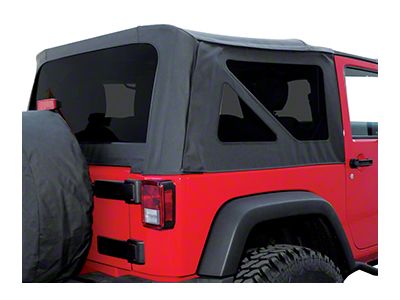 Premium Replacement Soft Top with Tinted Windows; Black Diamond (07-09 Jeep Wrangler JK 2-Door)