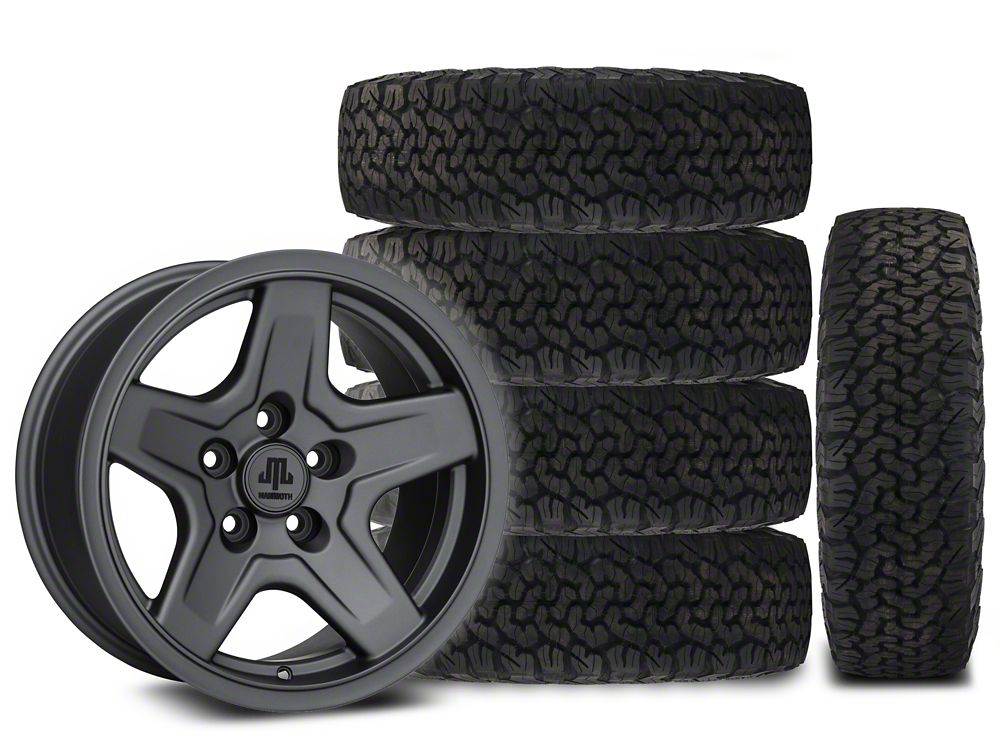 16x8 Mammoth Boulder Wheel & 33in BF Goodrich AllTerrain T/A KO Tire