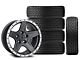 17x9 Mammoth Boulder Beadlock Style Wheel & 33in Milestar All-Terrain Patagonia AT/R Tire Package; Set of 5 (07-18 Jeep Wrangler JK)