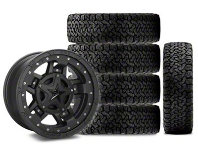 17x9 XD Rockstar III Wheel & 33in BF Goodrich All-Terrain T/A KO Tire Package; Set of 5 (18-24 Jeep Wrangler JL)