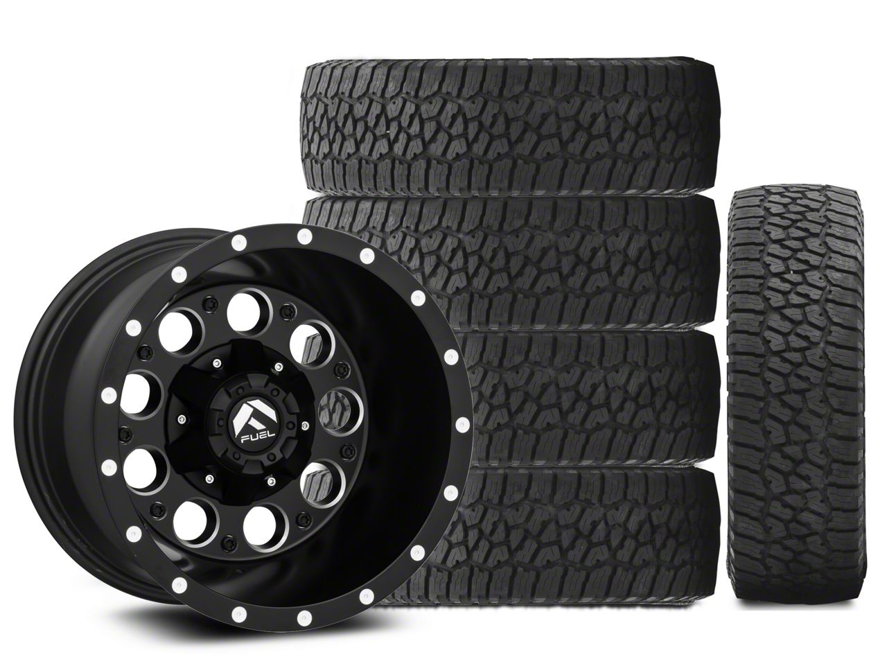 Jeep Wrangler 15x10 Fuel Revolver Wheel & 33in Falken AllTerrain