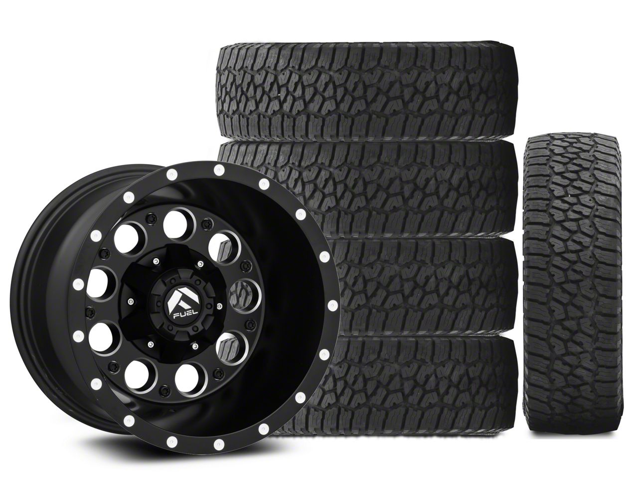 Jeep Wrangler 15x10 Fuel Revolver Wheel & 33in Falken All-Terrain ...