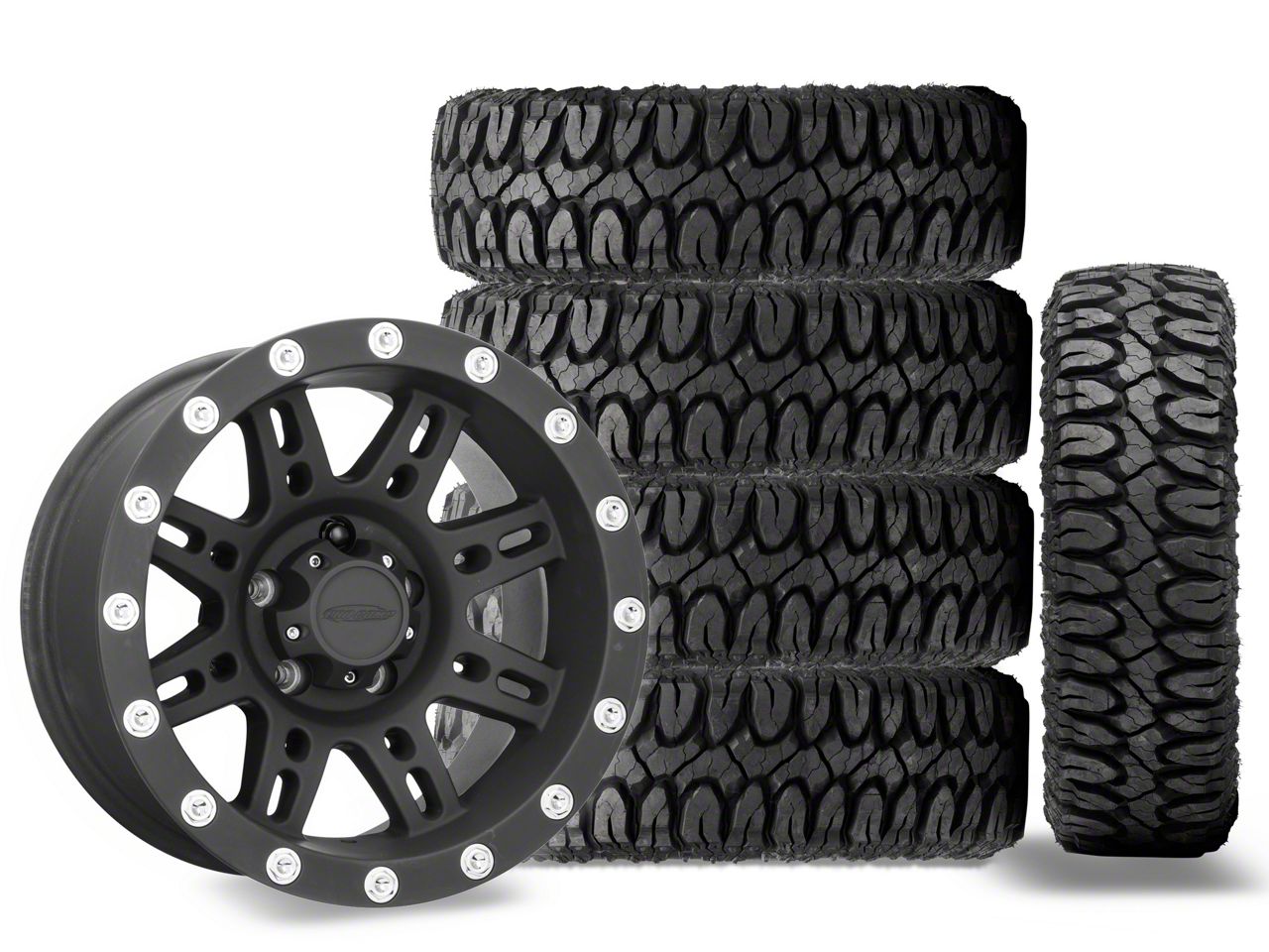 Jeep Wrangler 15x8 Pro Comp 31 Series Wheel & 31in Milestar Mud-Terrain ...