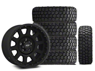 17x9 Pro Comp 32 Series Wheel & 33in Ironman Mud-Terrain All Country Tire Package; Set of 5 (07-18 Jeep Wrangler JK)