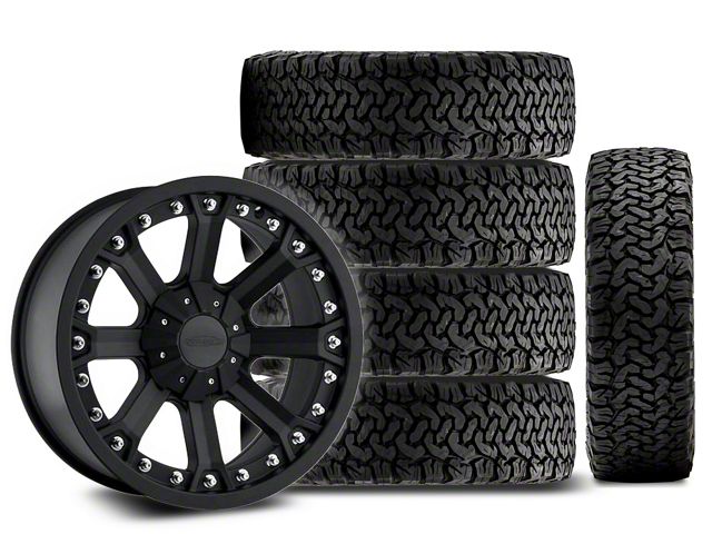 17x9 Pro Comp 33 Series Wheel & 33in BF Goodrich All-Terrain T/A KO Tire Package; Set of 5 (18-24 Jeep Wrangler JL)
