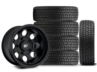 17x9 Pro Comp 69 Series Wheel & 33in Milestar All-Terrain Patagonia AT/R Tire Package; Set of 5 (07-18 Jeep Wrangler JK)