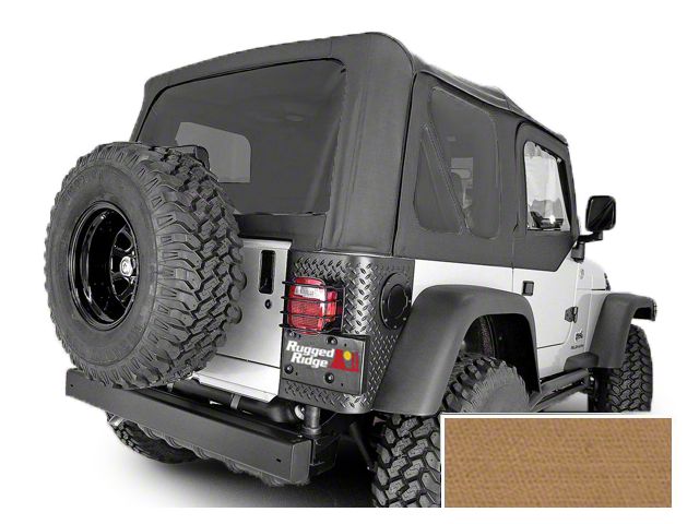 Rugged Ridge Replacement Soft Top with Tinted Windows and No Door Skins; Spice (97-02 Jeep Wrangler TJ)