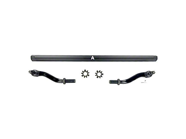 Apex Chassis 2.5-Ton Tie Rod Assembly for Dana 44; Black Aluminum (20-24 Jeep Gladiator JT)