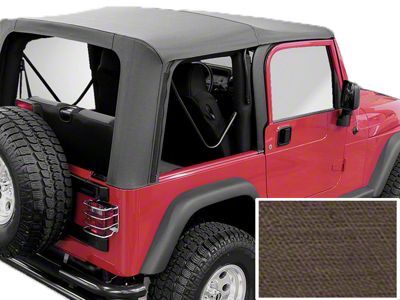 Rugged Ridge Replacement Soft Top with Tinted Windows; Khaki Diamond (03-06 Jeep Wrangler TJ, Excluding Unlimited)