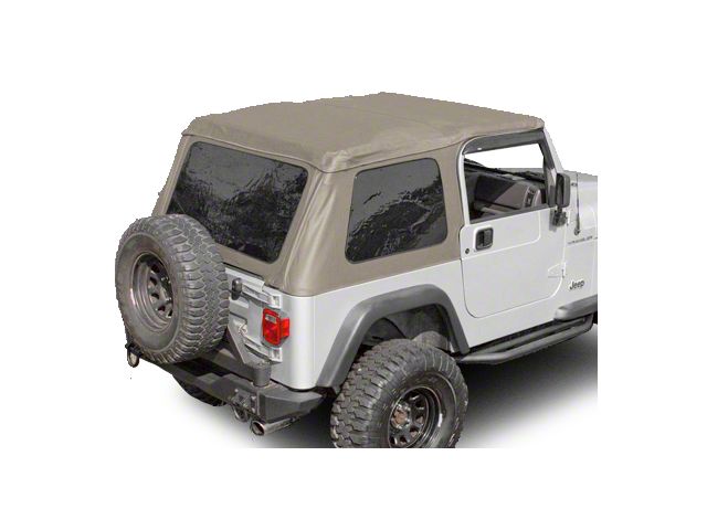 Rugged Ridge Bowless XHD Soft Top with Tinted Windows; Spice (97-06 Jeep Wrangler TJ, Excluding Unlimited)