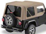 Bestop Replace-A-Top with Tinted Windows and Half Doors; Dark Tan (97-02 Jeep Wrangler TJ)