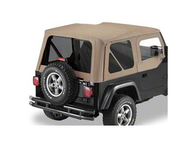 Bestop Replace-A-Top with Tinted Windows and Half Doors; Dark Tan (97-02 Jeep Wrangler TJ)