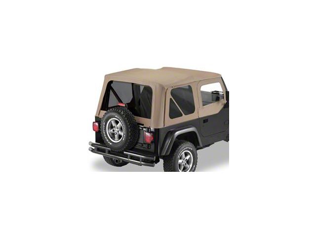Bestop Replace-A-Top with Tinted Windows and Half Doors; Dark Tan (97-02 Jeep Wrangler TJ)