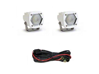 Baja Designs S1 White LED Auxiliary Light Pods; Work/Scene Beam; Clear (Universal; Some Adaptation May Be Required)