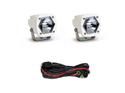 Baja Designs S1 White LED Auxiliary Light Pods; Laser Beam; Clear (Universal; Some Adaptation May Be Required)