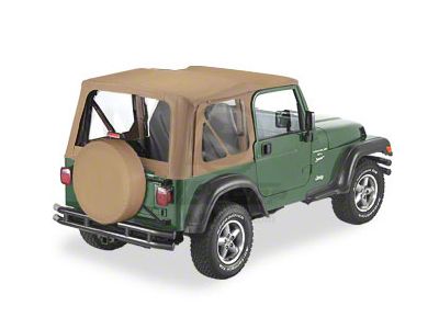 Bestop Replace-A-Top Clear Windows; Spice (97-02 Jeep Wrangler TJ w/ Full Steel Door)