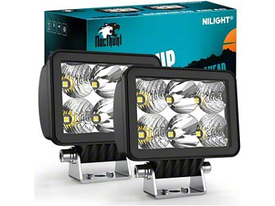 Nilight 3.30-Inch LED Lights; Spot/Flood Combo Beam (Universal; Some Adaptation May Be Required)