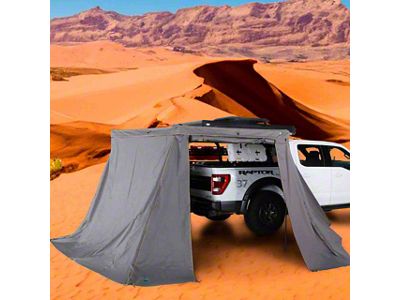 Overland Vehicle Systems Nomadic 270 LT Awning Wall 1 and 2 Kit; Passenger Side (Universal; Some Adaptation May Be Required)